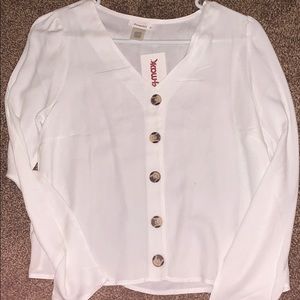 White long sleeve button up. BRAND NEW w/ Tags!!!